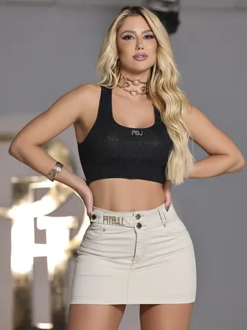 MINISSAIA PIT BULL JEANS SOFISTICADA E CASUAL COM DESIGN ELEGANTE