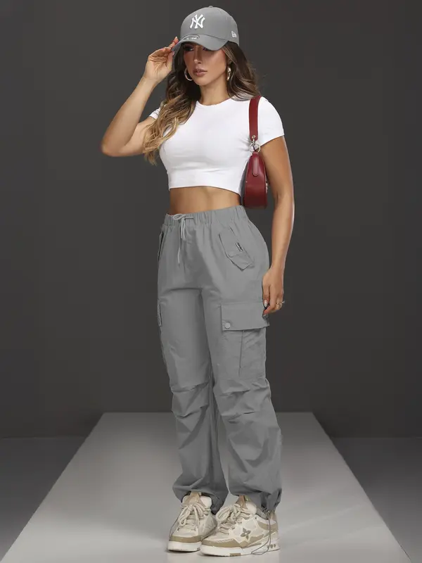 Calça Parachutes Empório Pit Bull Estilo Urbano e Moderno com Cordão