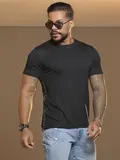 CAMISETA GOLA O SLIM E CONFORTÁVEL COM ELÁSTICO LATERAL PIT BULL JEANS