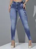 CALÇA FEMININA PIT BULL JEANS COM ESCRITA BORDADA E MODELAGEM PERFEITA