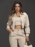CONJUNTO COM CALÇA, JAQUETA E TOP EMPÓRIO PIT BULL CASUAL E REFINADO