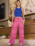 CALÇA PARACHUTE STREETWEAR EMPÓRIO PIT BULL VERSÁTIL COM BOLSOS CARGO
