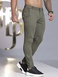 CALÇA MASCULINA SLIM COM DETALHE EM BORDADO NO CÓS PIT BULL JEANS