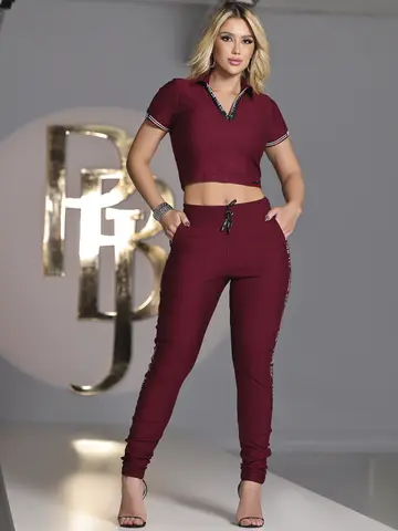 CALÇA JOGGER PIT BULL JEANS CONFORTÁVEL COM PERSONALIZAÇÃO LATERAL