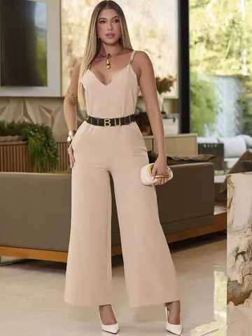 MACACÃO ELEGANTE COM CINTO E MODELAGEM REFINADA EMPÓRIO PIT BULL