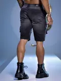 BERMUDA CARGO PIT BULL JEANS COM LAVADO ESCURO