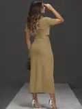 CONJUNTO SAIA MIDI COM CINTO E CAMISA MANGA CURTA EMPÓRIO PIT BULL