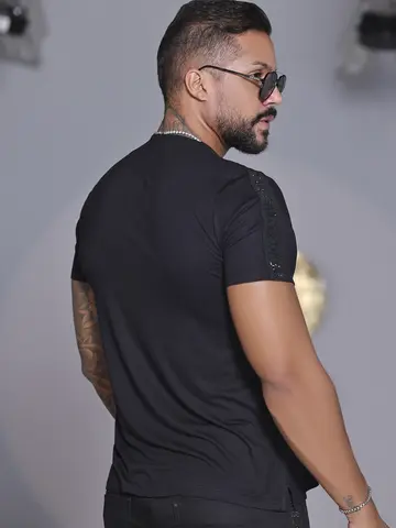 CAMISETA GOLA O PIT BULL JEANS LEVE E ESTILOSA COM ELÁSTICO PERSONALIZADO