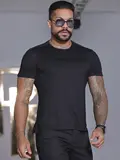 CAMISETA GOLA O PIT BULL JEANS LEVE E ESTILOSA COM ELÁSTICO PERSONALIZADO