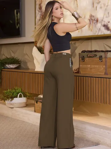 CALÇA ALFAIATARIA EMPÓRIO PIT BULL REFINADA E VERSÁTIL COM BOLSOS