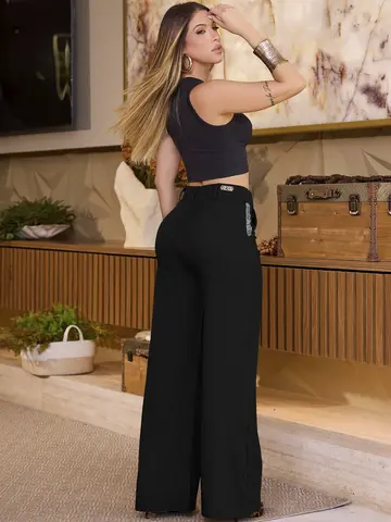 CALÇA ALFAIATARIA EMPÓRIO PIT BULL REFINADA E VERSÁTIL COM BOLSOS