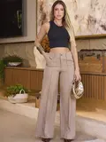 CALÇA ALFAIATARIA EMPÓRIO PIT BULL REFINADA E VERSÁTIL COM BOLSOS