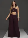 CONJUNTO CALÇA PANTALONA E TOP EMPÓRIO PIT BULL ESTILOSO E CONFORTÁVEL