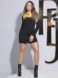VESTIDO POLO MANGA LONGA PIT BULL JEANS ELEGANTE COM MODELAGEM SOFISTICADA