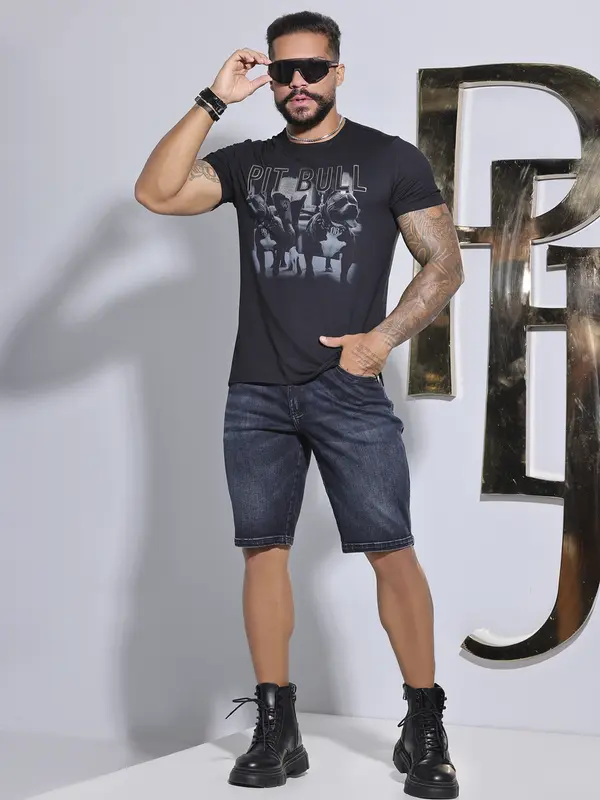 CAMISETA GOLA O SLIM PERSONALIZADA PIT BULL JEANS