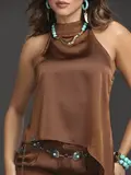 CONJUNTO CALÇA E BLUSA COM CINTO EMPÓRIO PIT BULL LEVE E REFINADO