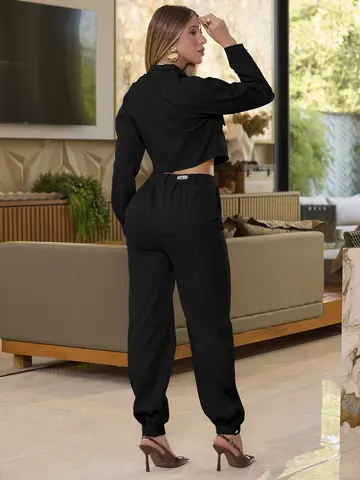 CONJUNTO CALÇA E CAMISA EMPÓRIO PIT BULL COM CAIMENTO ELEGANTE E VERSÁTIL