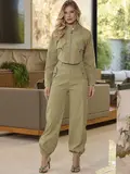 CONJUNTO CALÇA E CAMISA EMPÓRIO PIT BULL COM CAIMENTO ELEGANTE E VERSÁTIL