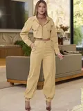 CONJUNTO CALÇA E CAMISA EMPÓRIO PIT BULL COM CAIMENTO ELEGANTE E VERSÁTIL