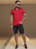 BERMUDA MASCULINA COM LOGOMANIA EM LASER PIT BULL JEANS