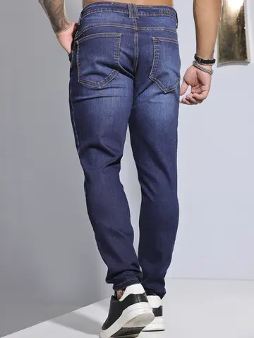CALÇA MASCULINA LAVADO ESCURO E CONFORTÁVEL PIT BULL JEANS
