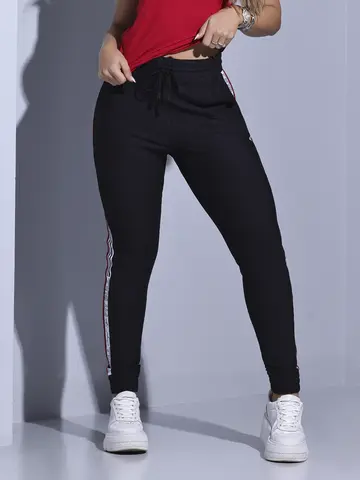 CALÇA JOGGER PIT BULL JEANS CONFORTÁVEL COM ESTAMPARIA LATERAL