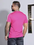 CAMISETA GOLA V COM RELEVO LOGOMANIA PIT BULL JEANS MODERNA E REFINADA
