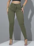 CALÇA JOGGER FEMININA PIT BULL JEANS CONFORTÁVEL E MODELADORA COM CORDÃO