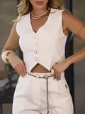 CONJUNTO COLETE E SHORT SOFISTICADO COM CINTO EMPÓRIO PIT BULL
