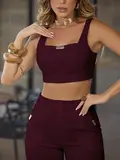 CONJUNTO CROPPED E CALÇA CASUAL E REFINADO EMPÓRIO PIT BULL