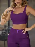 CONJUNTO CROPPED E CALÇA CASUAL E REFINADO EMPÓRIO PIT BULL