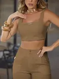 CONJUNTO CROPPED E CALÇA CASUAL E REFINADO EMPÓRIO PIT BULL