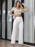 CALÇA FEMININA WIDE LEG ELEGANTE E SOFISTICADA EMPÓRIO PIT BULL