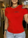 T-SHIRT FEMININA SLIM PIT BULL JEANS CONFORTÁVEL E VERSÁTIL