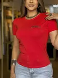 T-SHIRT FEMININA SLIM PIT BULL JEANS CONFORTÁVEL E VERSÁTIL