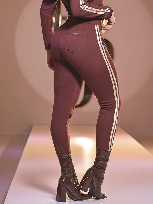 Calça Jogger Pit Bull Jeans Confortável com Amarração e Detalhe Lateral
