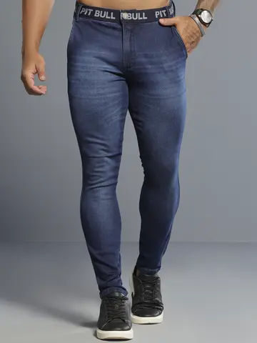 CALÇA MASCULINA PIT BULL JEANS MODERNA E ESTILOSA COM ELÁSTICO NO CÓS