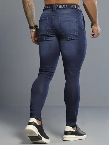 CALÇA MASCULINA PIT BULL JEANS MODERNA E ESTILOSA COM ELÁSTICO NO CÓS
