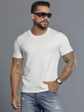 CAMISETA GOLA O AUTÊNTICA E CASUAL COM LOGOMANIA PIT BULL JEANS