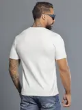 CAMISETA GOLA O AUTÊNTICA E CASUAL COM LOGOMANIA PIT BULL JEANS