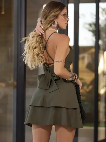 VESTIDO SEXY SOFISTICADO E ELEGANTE COM CINTO EMPÓRIO PIT BULL