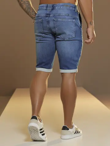 BERMUDA MASCULINA PIT BULL JEANS MODERNA E CONFORTÁVEL