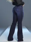 CALÇA FLARE MODELADORA REFINADA COM LATERAL PERSONALIZADA PIT BULL JEANS