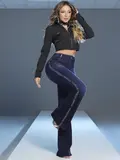 CALÇA FLARE MODELADORA REFINADA COM LATERAL PERSONALIZADA PIT BULL JEANS