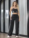 CONJUNTO CALÇA E CROPPED ELEGANTE COM CORDÃO EMPÓRIO PIT BULL