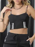 CONJUNTO CALÇA E CROPPED ELEGANTE COM CORDÃO EMPÓRIO PIT BULL