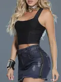 Regata Cropped Estilosa com Alças Personalizadas Pit Bull Jeans