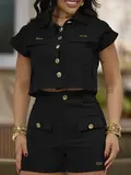 CONJUNTO SHORT E CAMISA EMPÓRIO PIT BULL ELEGANTE E SOFISTACADO