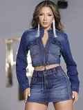 SHORT SAIA FASHION PIT BULL JEANS COM CORDÃO E ELÁSTICO PERSONALIZADO
