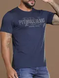 Camiseta Gola O Sofisticada com Logomania Metalizada Pit Bull Jeans